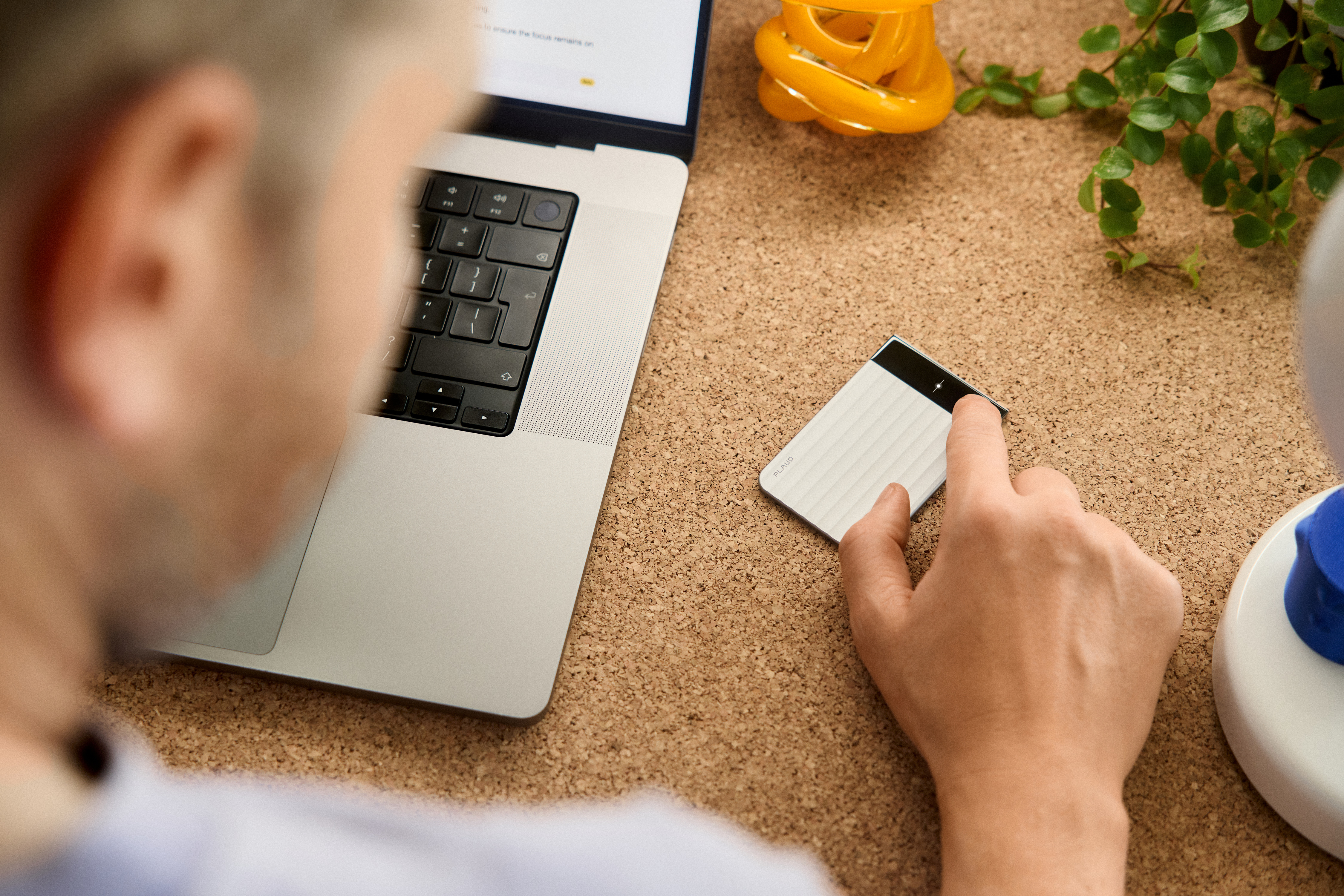 Plaud Note Pro on a desk